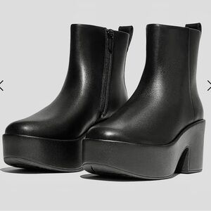 Fitflop PLATFFORMS Leather Heeled Ankle Boots